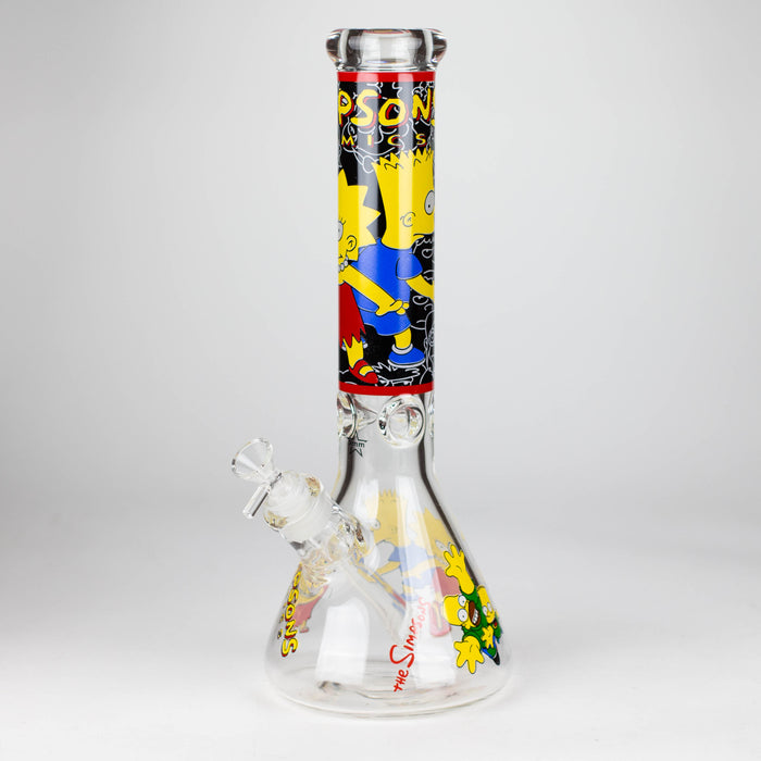 14" Cartoon 9 mm glass bong [PIP836] Glass Bong NIBO Distribution Design A