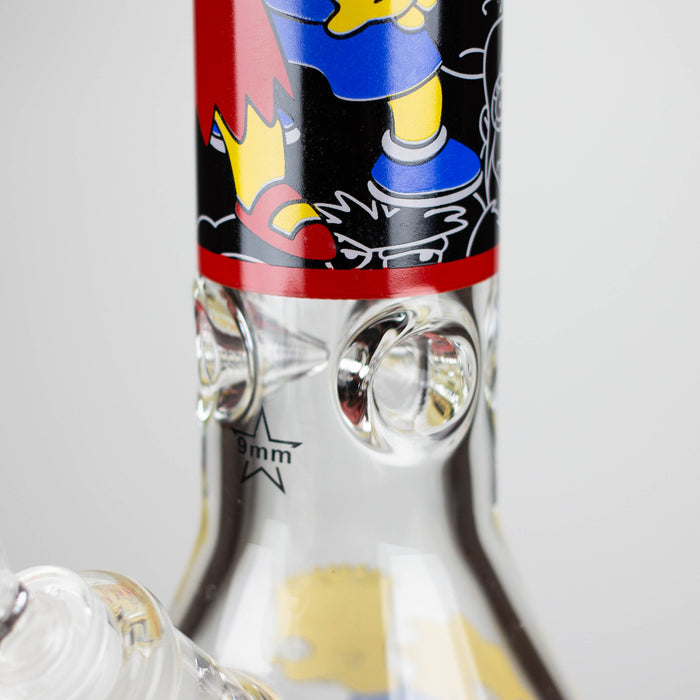 14" Cartoon 9 mm glass bong [PIP836] Glass Bong NIBO Distribution