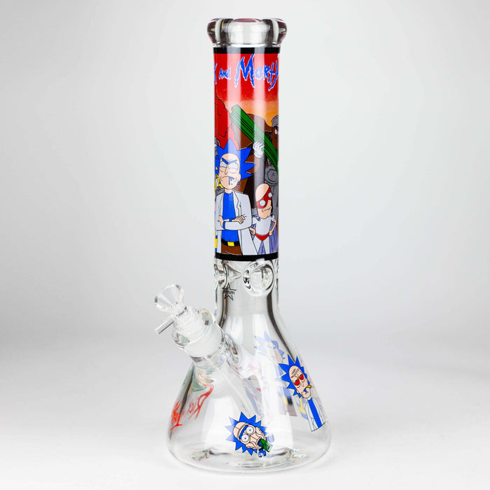 14" Cartoon 9 mm glass bong [PIP836] Glass Bong NIBO Distribution Design B