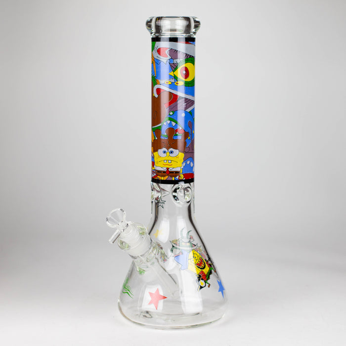 14" Cartoon 9 mm glass bong [PIP836] Glass Bong NIBO Distribution Design D