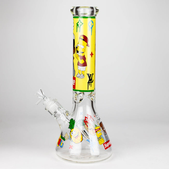 14" Cartoon 9 mm glass bong [PIP837] Glass Bong NIBO Distribution