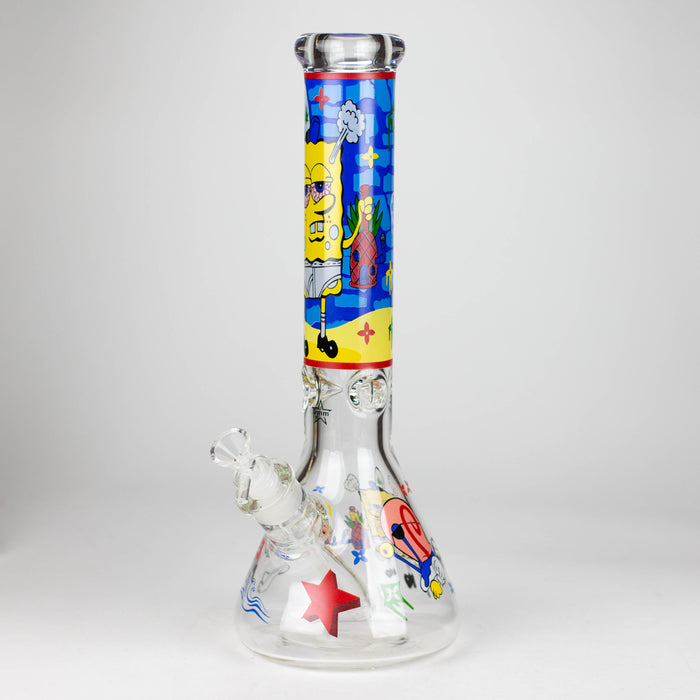 14" Cartoon 9 mm glass bong [PIP837] Glass Bong NIBO Distribution Design B