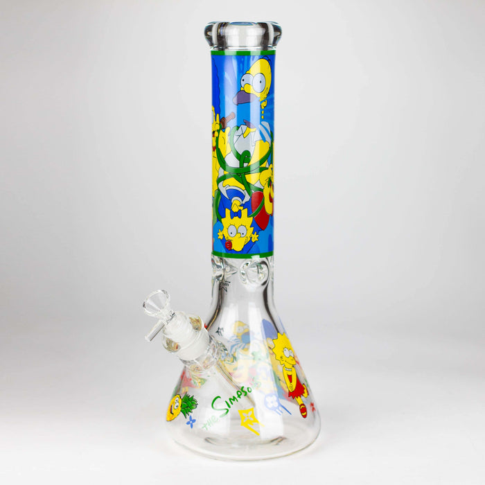 14" Cartoon 9 mm glass bong [PIP837] Glass Bong NIBO Distribution Design D