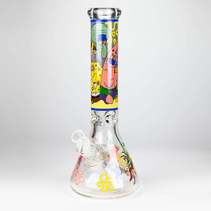 14" Cartoon 9 mm glass bong [PIP837] Glass Bong NIBO Distribution Design F