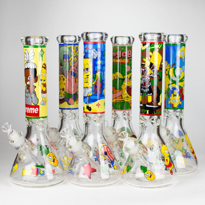 14" Cartoon 9 mm glass bong [PIP837] Glass Bong NIBO Distribution
