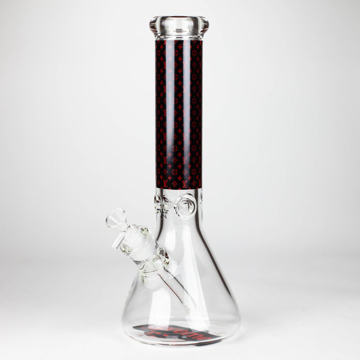 14" Luxury Pattern 9mm glass bong [PIP871] Glass Bong NIBO Distribution Design A