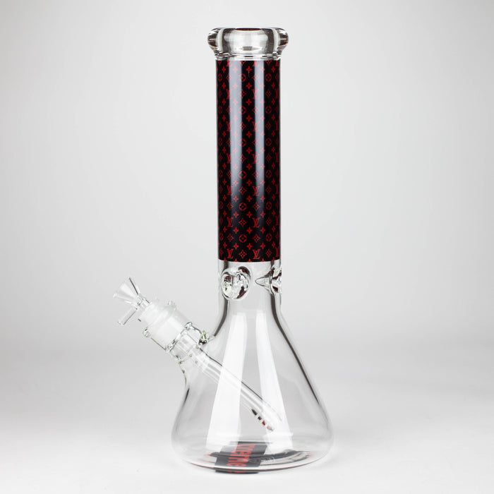 14" Luxury Pattern 9mm glass bong [PIP871] Glass Bong NIBO Distribution