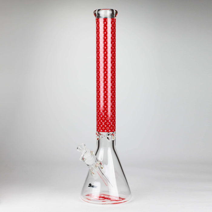 20" Luxury Pattern 9mm glass bong [PIP872] Glass Bong NIBO Distribution Design B