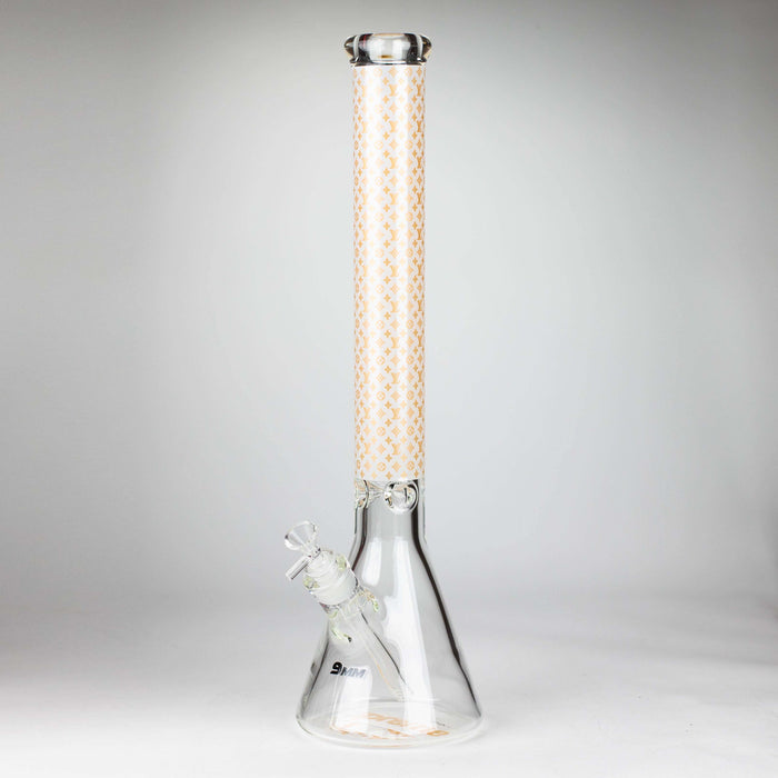 20" Luxury Pattern 9mm glass bong [PIP872] Glass Bong NIBO Distribution Design D