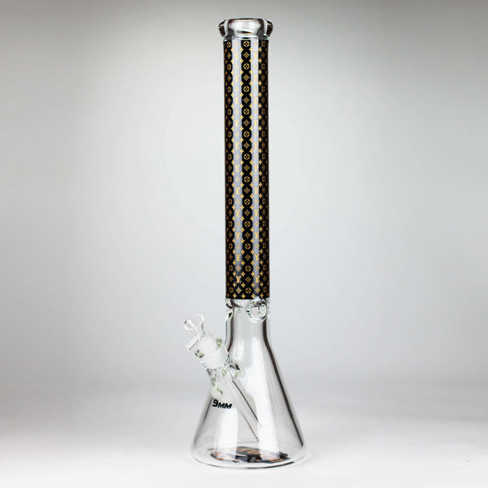 20" Luxury Pattern 9mm glass bong [PIP872] Glass Bong NIBO Distribution Design E