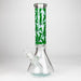 14" Hemp Weed 9mm glass bong [PIP845] Glass Bong NIBO Distribution Teal