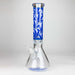 14" Hemp Weed 9mm glass bong [PIP845] Glass Bong NIBO Distribution Blue