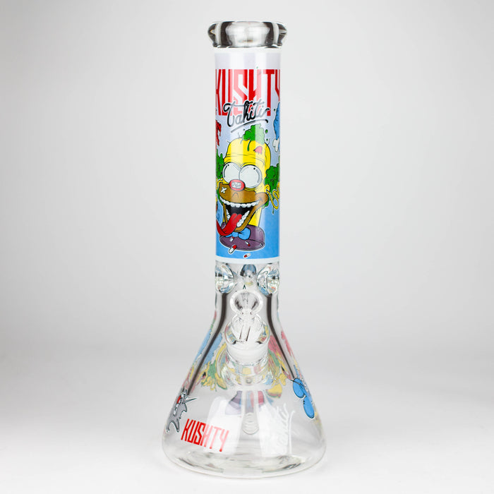 14" Cartoon Glow 9 mm glass bong [PIP834] Glass Bong NIBO Distribution