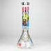 14" Cartoon Glow 9 mm glass bong [PIP834] Glass Bong NIBO Distribution