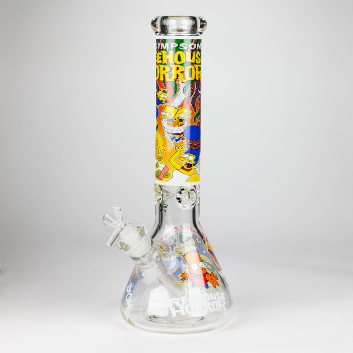 14" Cartoon Glow 9 mm glass bong [PIP834] Glass Bong NIBO Distribution Design D
