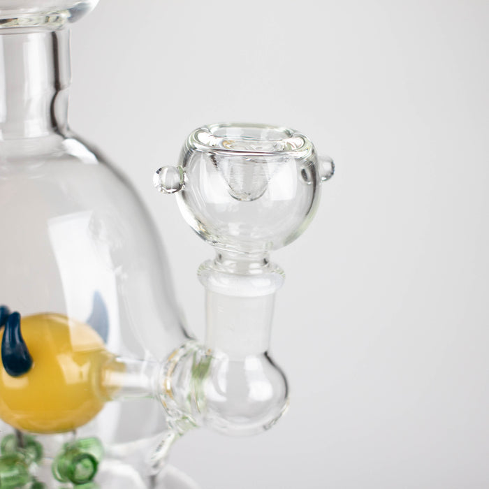 12" Fancy glass water bong Glass Bong Bongzie Smokes