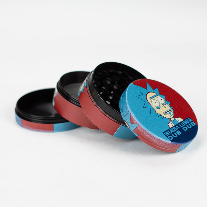 Z2.2" Metal Grinder 4 Layers RM Design Box of 12 [GZ462] Display Pack 777 Smoke