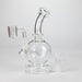 Z7" Solid Color Electroplate Rig with Banger and Bowl Glass Rig 777 Smoke Clear