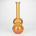 9" Owl Electroplate Glass Bong Glass Bong 777 Smoke Rose Gold (Amber)