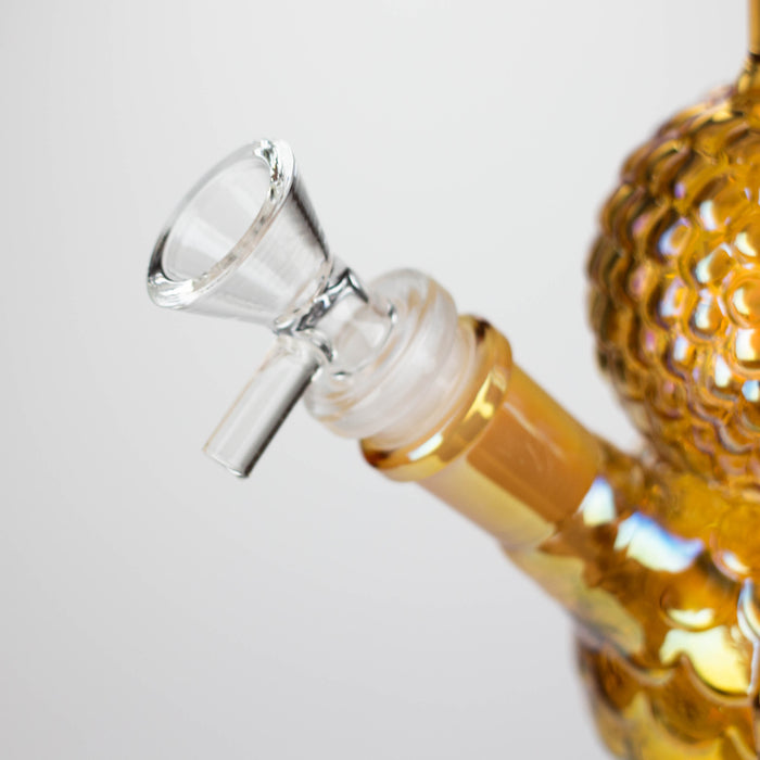 9" Owl Electroplate Glass Bong Glass Bong 777 Smoke