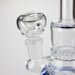 7" Bent neck glass bubbler with Honeycomb diffuser Glass Bong Bongzie Smokes