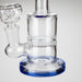 7" Bent neck glass bubbler with Honeycomb diffuser Glass Bong Bongzie Smokes