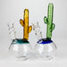 8" Cactus Design Bong Glass Bong Bongzie Smokes