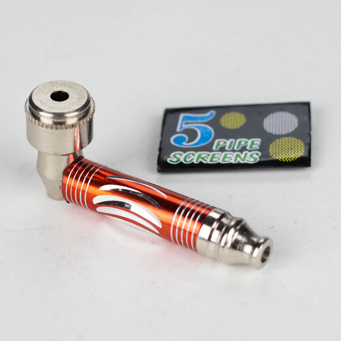 2.5" Metal Pipe with screen pack Metal Pipe Bongzie Smokes