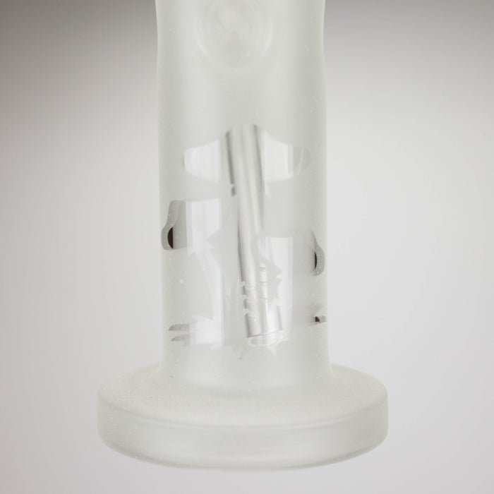 12" GLOW IN DARK STRAIGHT TUBE BONG WITH ICE CATCHER Glass Bong Bongzie Smokes