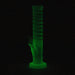12" GLOW IN DARK STRAIGHT TUBE BONG WITH ICE CATCHER Glass Bong Bongzie Smokes