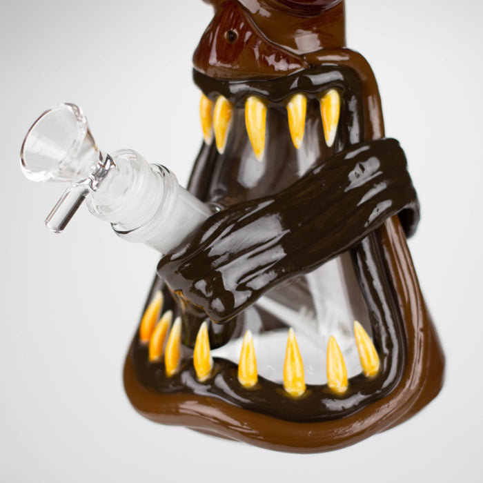 10" Resin 3D Spore Fiend glass beaker [DY384] Resin · Silicone · Plastic Bong DY Glass