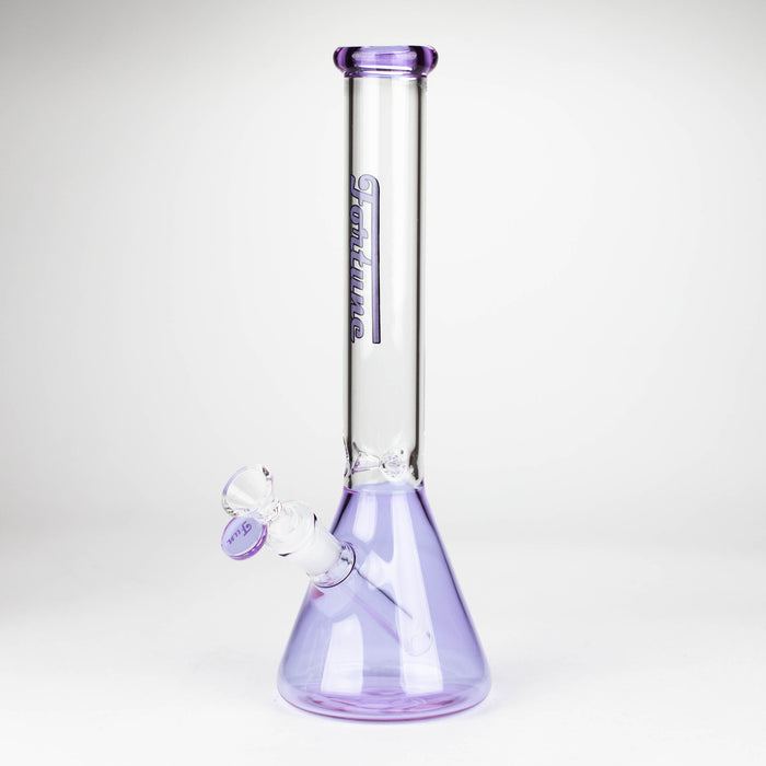 Fortune | 12“ 4mm Color Beaker Bong [123804] Glass Bong Fortune Purple