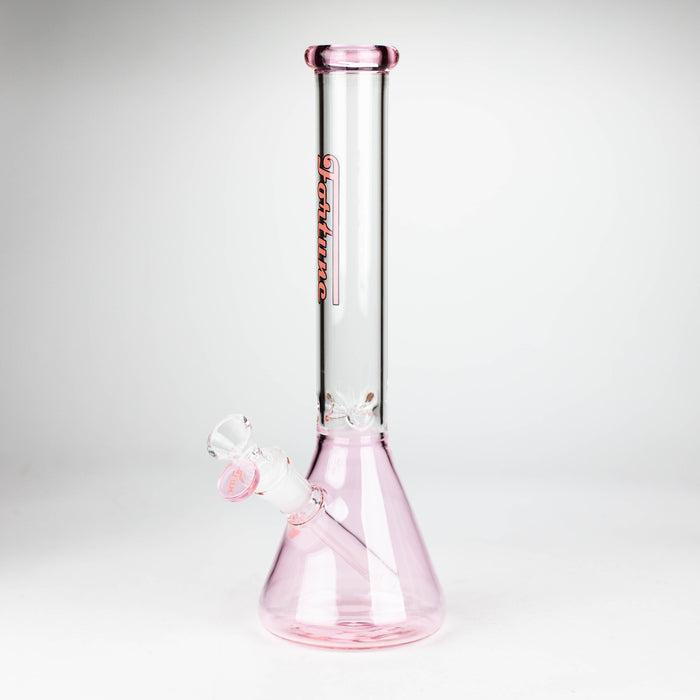 Fortune | 12“ 4mm Color Beaker Bong [123804] Glass Bong Fortune Pink
