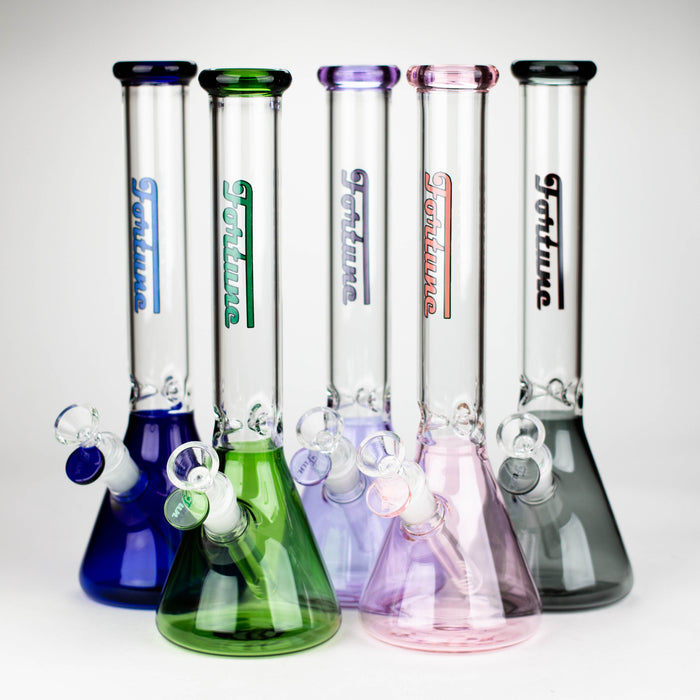 Fortune | 12“ 4mm Color Beaker Bong [123804] Glass Bong Fortune