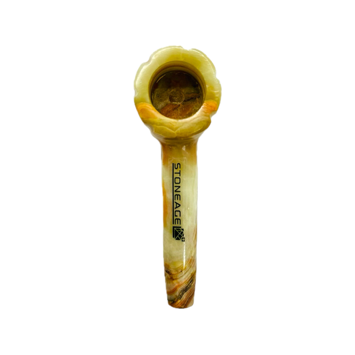 StoneAge | 4" Handmade Tobacco Smoking Pipe – Model: Bowl Design, Includes Gift Box Quartz · Stone Pipe NicePrice