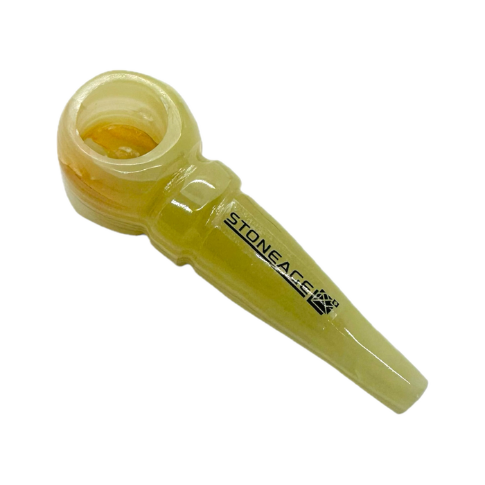 StoneAge | 4" Handmade Tobacco Smoking Pipe – Model: Ring, Includes Gift Box Quartz · Stone NicePrice