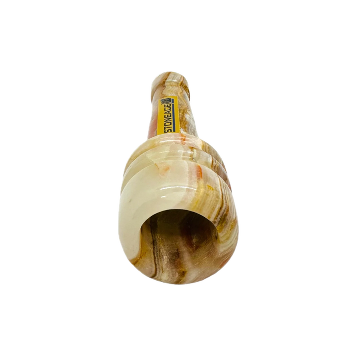 StoneAge | 4" Handmade Jumbo Tobacco Smoking Chillum, Includes Gift Box Quartz · Stone Pipe NicePrice