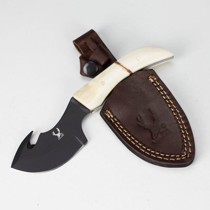 TheBoneEdge | 8.5" Skinner Stainless Steel Full tang Hunting Knife with Leather Sheath [9044] Fixed Blade Knife Canadian Distributor