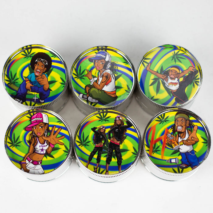 2" 4 parts Metal grinder Box of 12 Display Pack Canadian Distributor Hip Hop