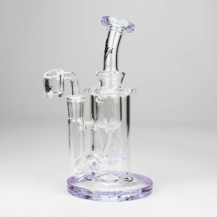 HIT | 8" Glass Oil Rig Water Bong Glass Rig NIBO Distribution Purple