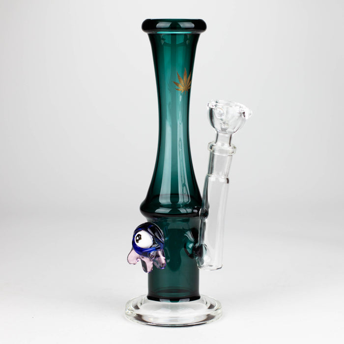 10" Color tube glass bong with eye Glass Bong Bongzie Smokes