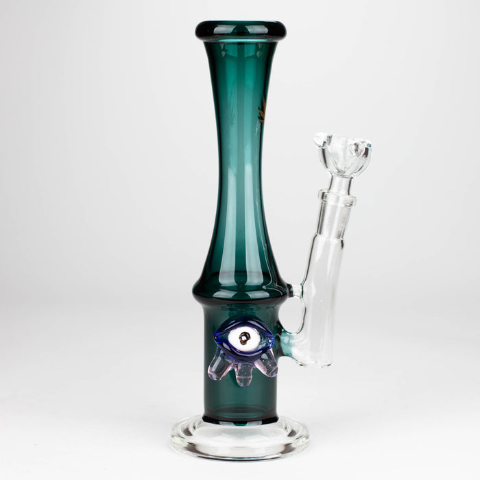 10" Color tube glass bong with eye Glass Bong Bongzie Smokes