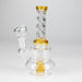 6" Swirl glass bong with water diffuser Glass Bong Bongzie Smokes