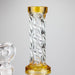 6" Swirl glass bong with water diffuser Glass Bong Bongzie Smokes
