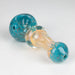 5” Gold Fumed Hand Pipe Pack of 2 [BZS-0092] Glass Pipe Bongzie Smokes