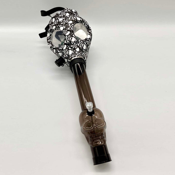 Silicone Full face Mask with Acrylic bong [PIP292] Acrylic Bong NIBO Distribution Pattern 2