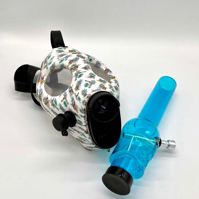 Silicone Full face Mask with Acrylic bong [PIP292] Acrylic Bong NIBO Distribution