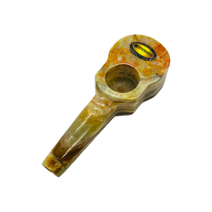 StoneAge | 4" Handmade Tobacco Smoking Pipe – Model: Guitar, Includes Gift Box Quartz · Stone Pipe NicePrice