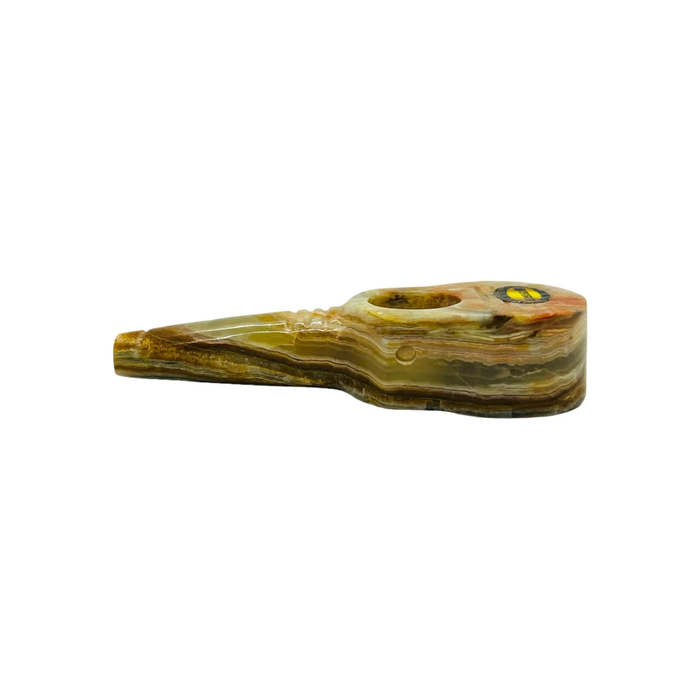 StoneAge | 4" Handmade Tobacco Smoking Pipe – Model: Guitar, Includes Gift Box Quartz · Stone Pipe NicePrice