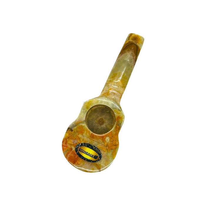 StoneAge | 4" Handmade Jumbo Tobacco Smoking Pipes - Model: Guitar, Includes Display Box - Pack of 6 Quartz hand pipe NicePrice
